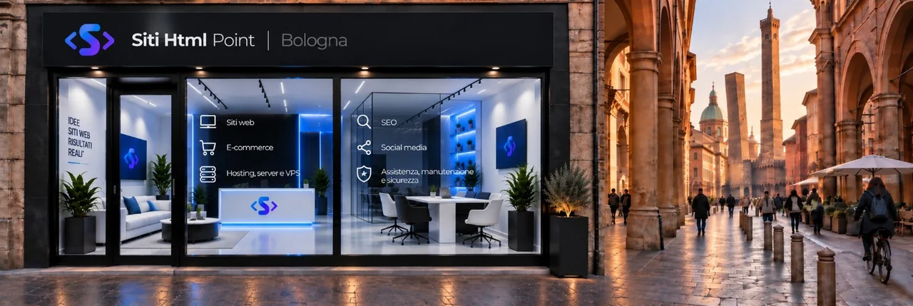Visualizzazione della sede Siti Html Point a Bologna